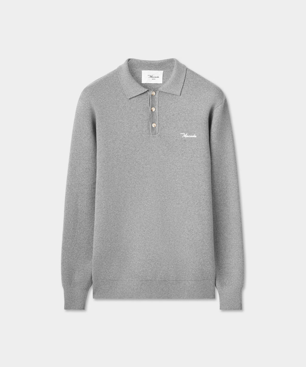 Grey Club Knit Polo