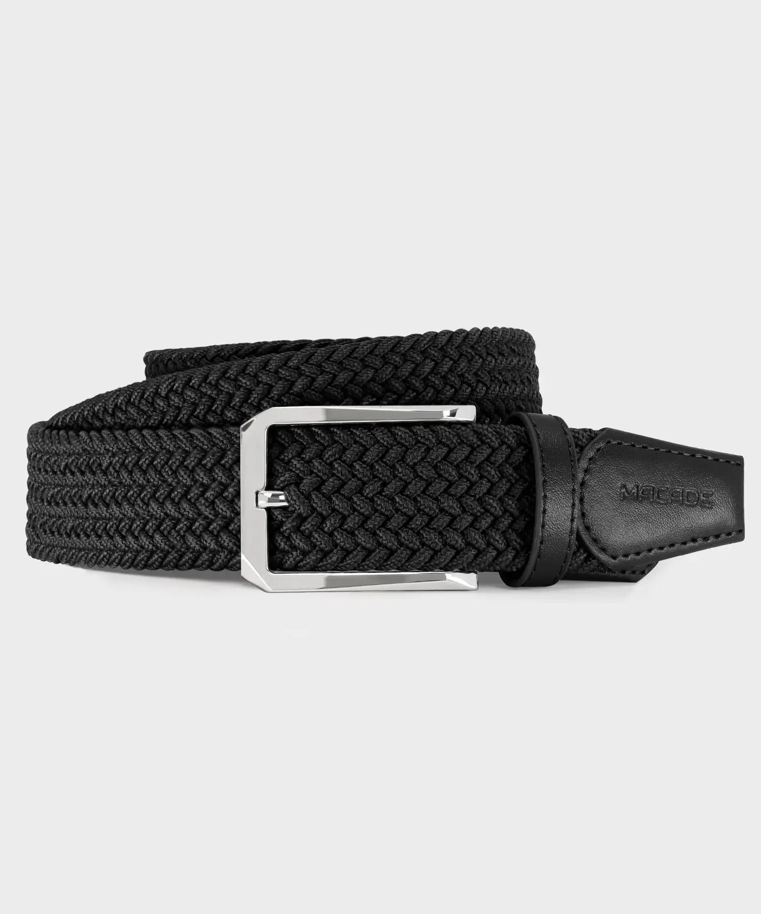 Macade Men's Elastic Black Belt