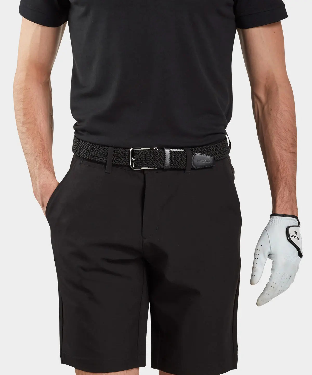 Macade Men's Elastic Black Belt