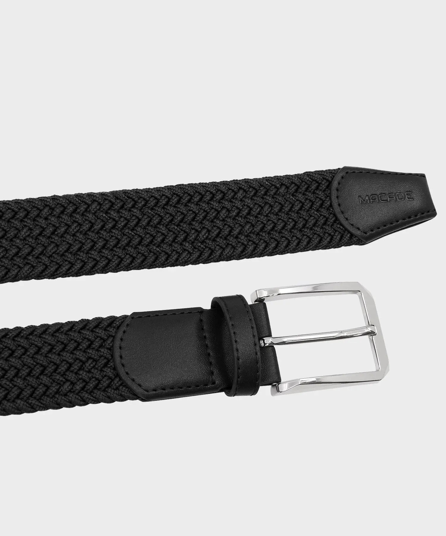 Macade Men's Elastic Black Belt
