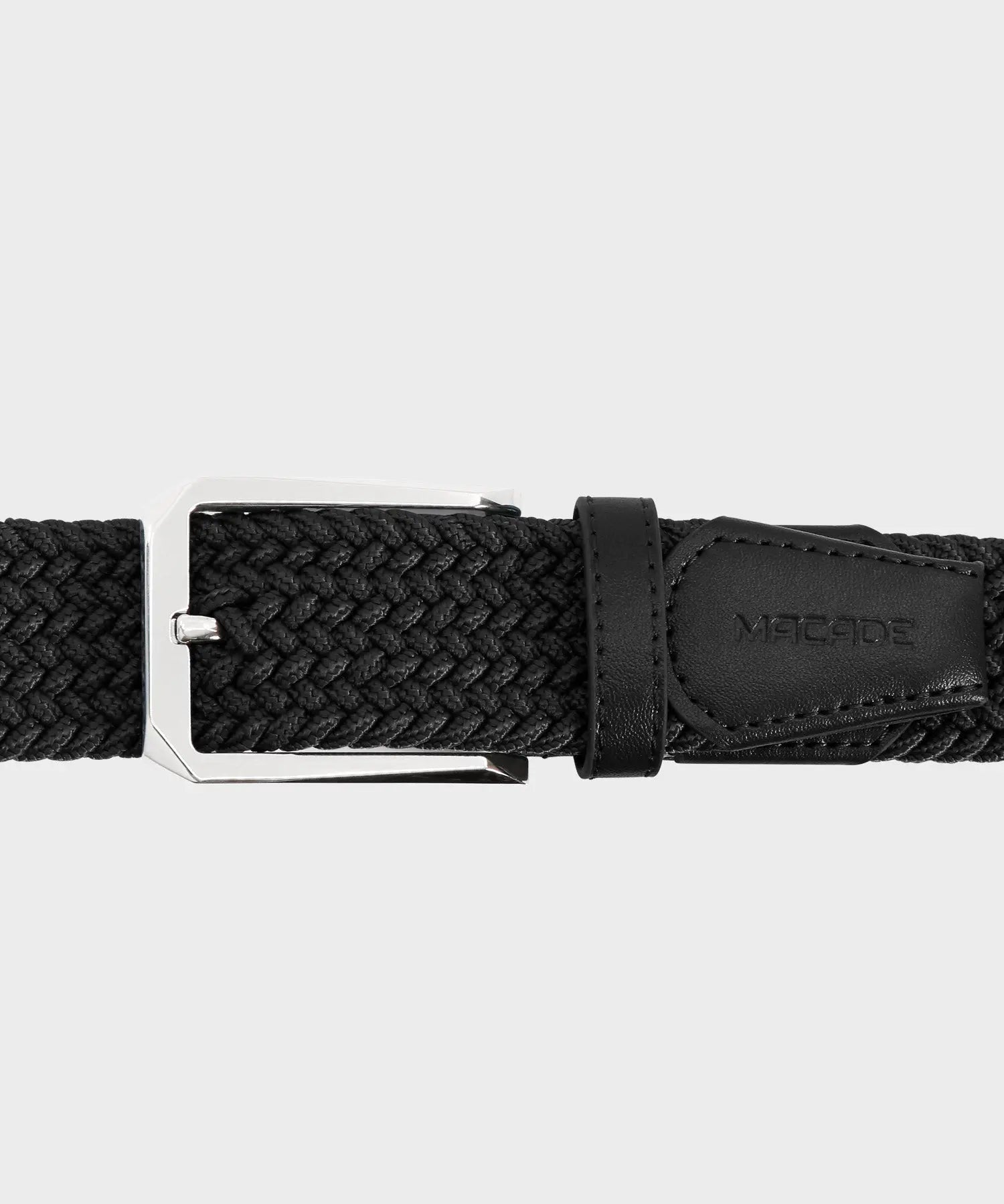 Macade Men's Elastic Black Belt