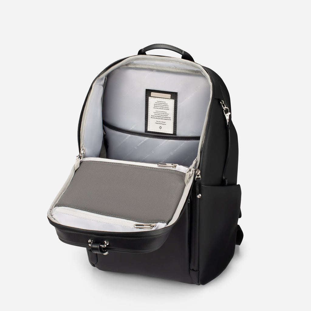 VESSEL PrimeX 2.0 Plus Backpack in Pebbled Black