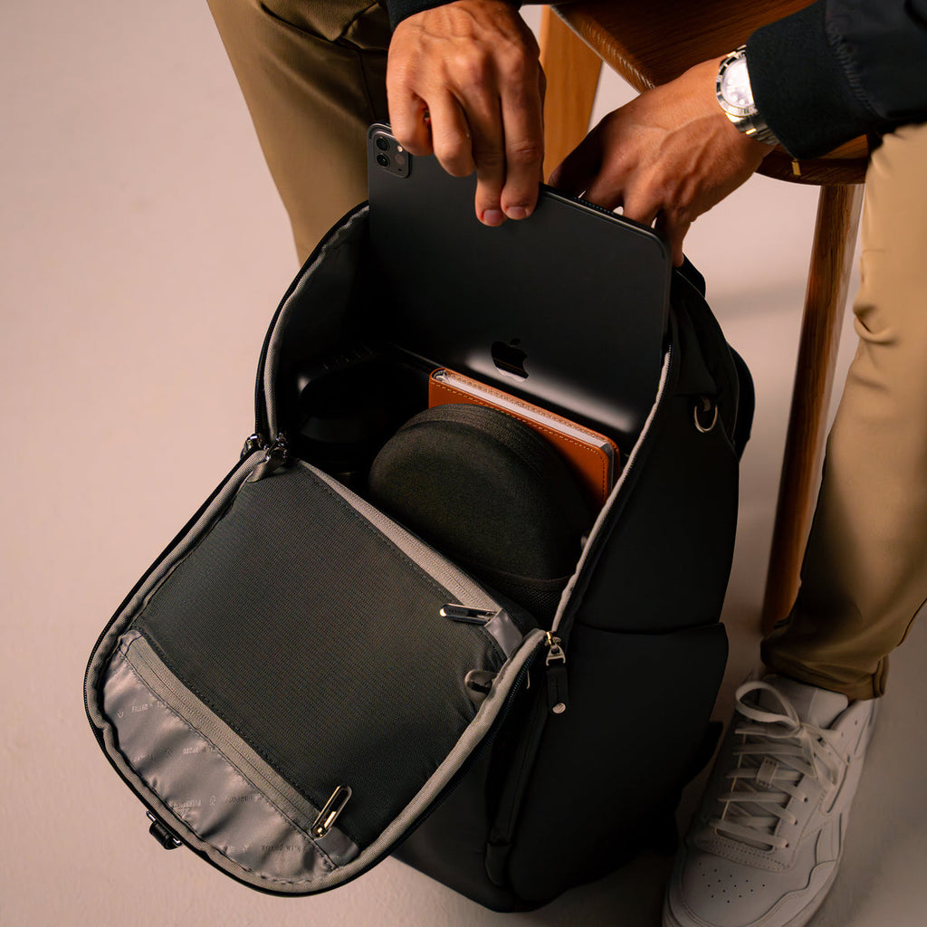 VESSEL PrimeX 2.0 Plus Backpack in Pebbled Black
