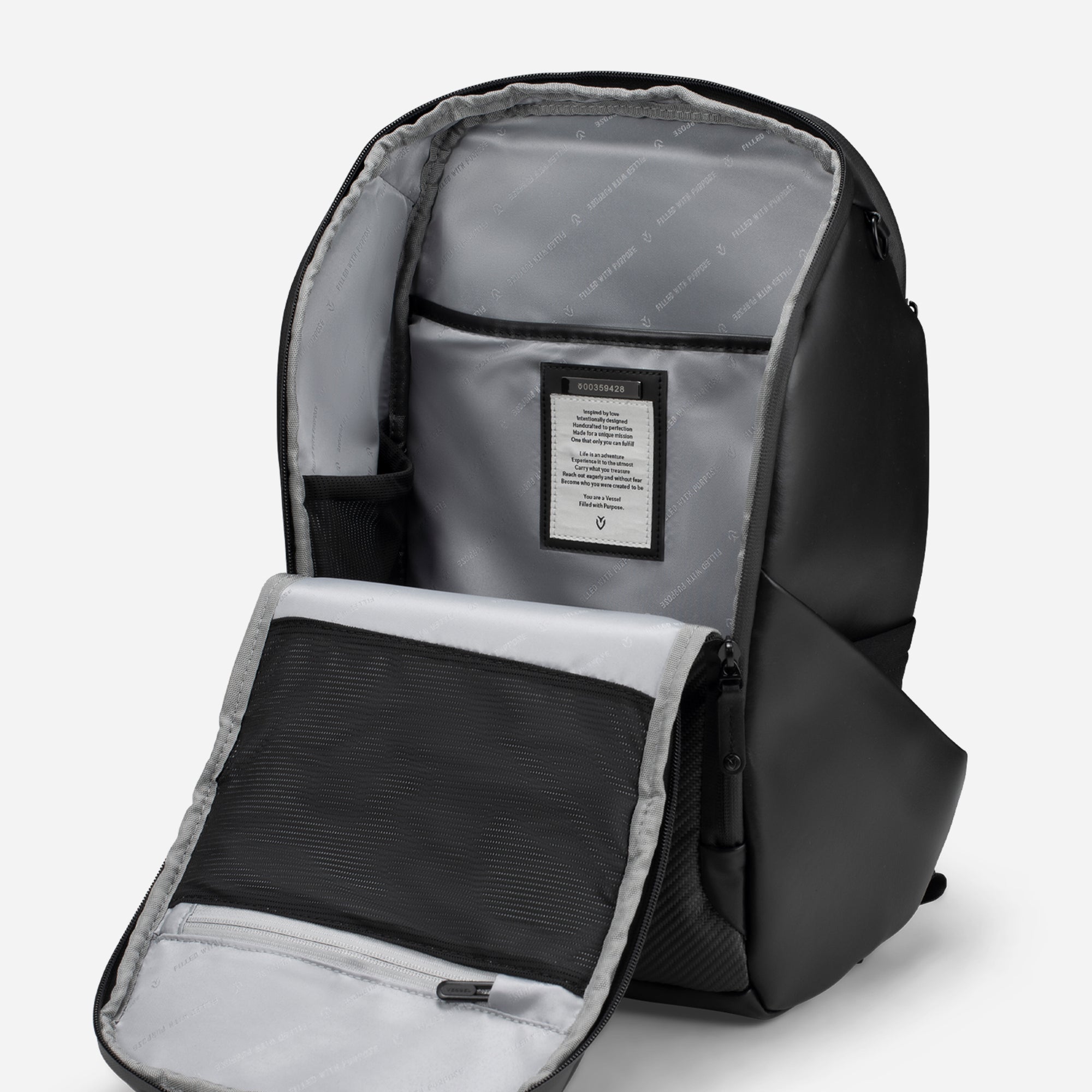 VESSEL PrimeX Carbon Black Backpack