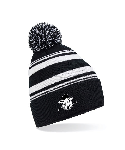 RACDG Striped Bobble Hat