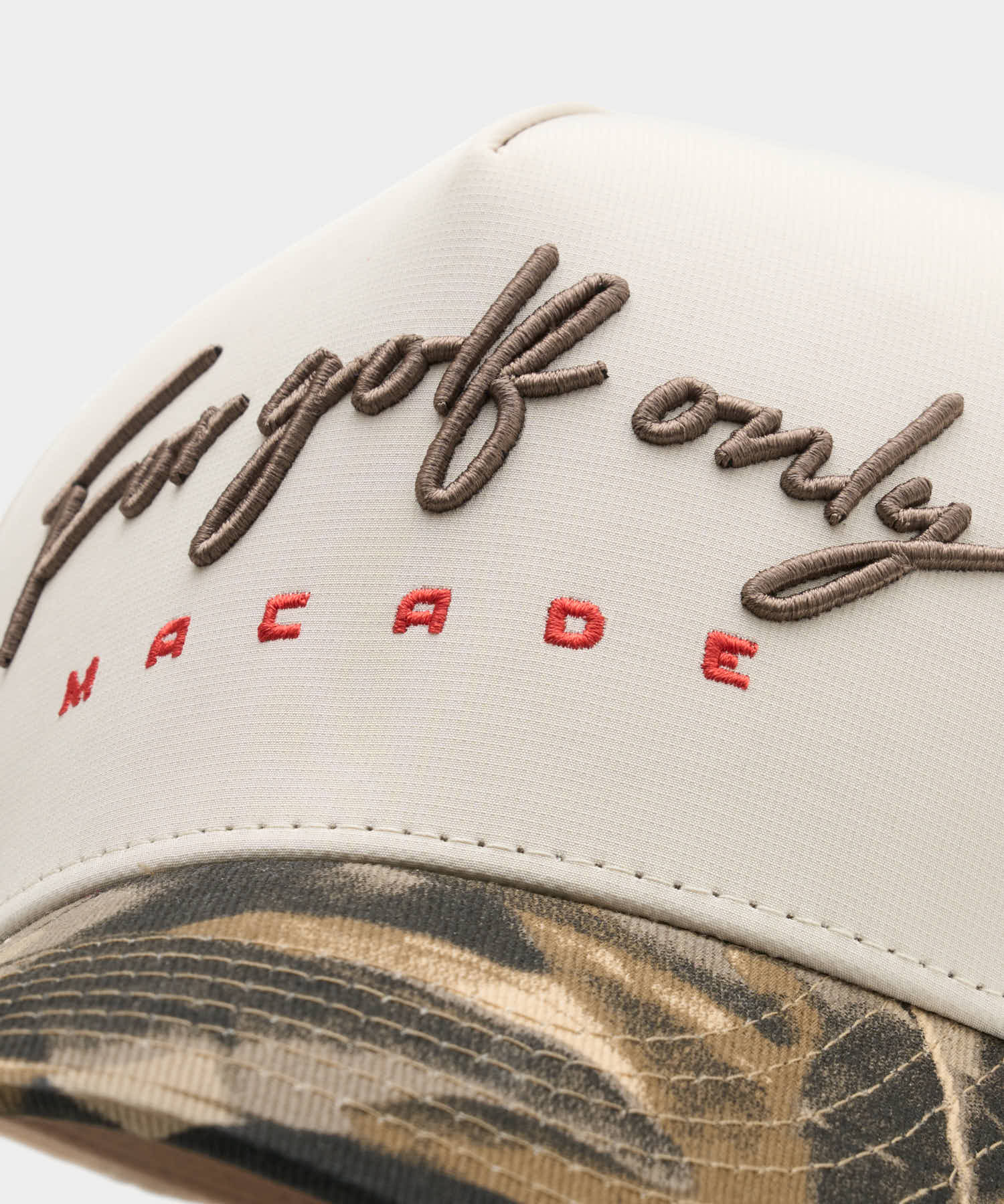 Macade Camo Two-Tone Script Snapback