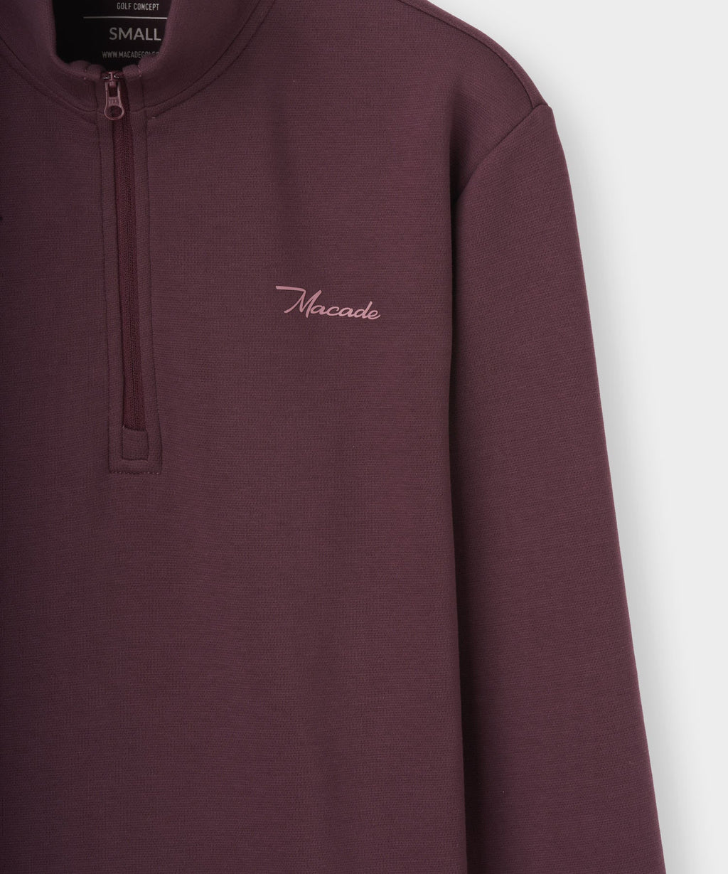 Macade Women's Zoe Flex Quarter Zip - Mauve