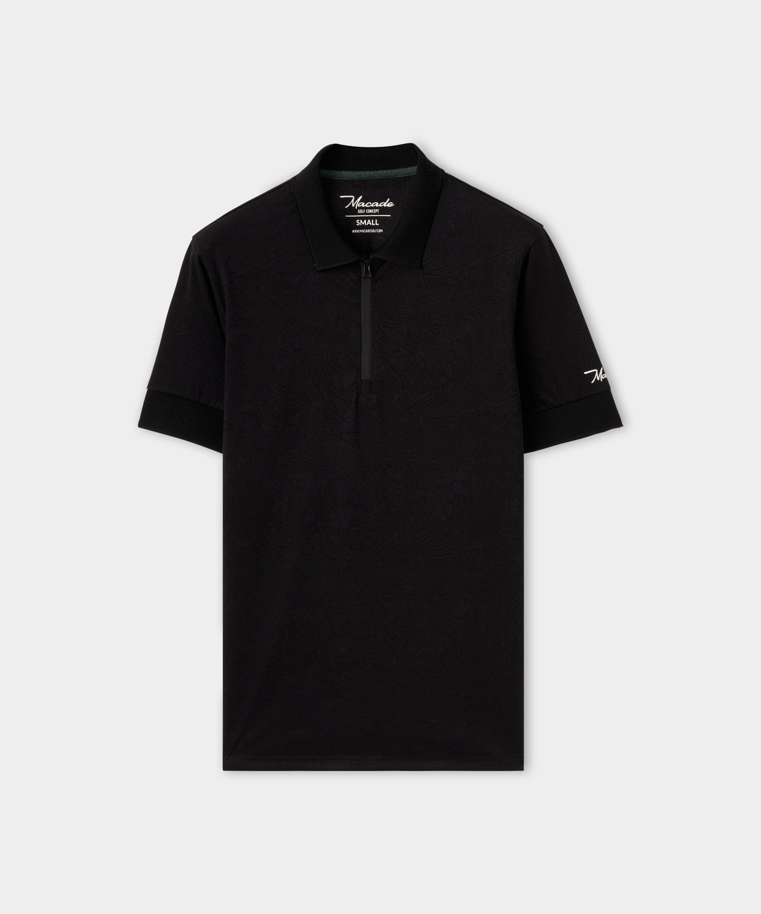 Macade Women's Lace Paisley Zip Shirt - Black