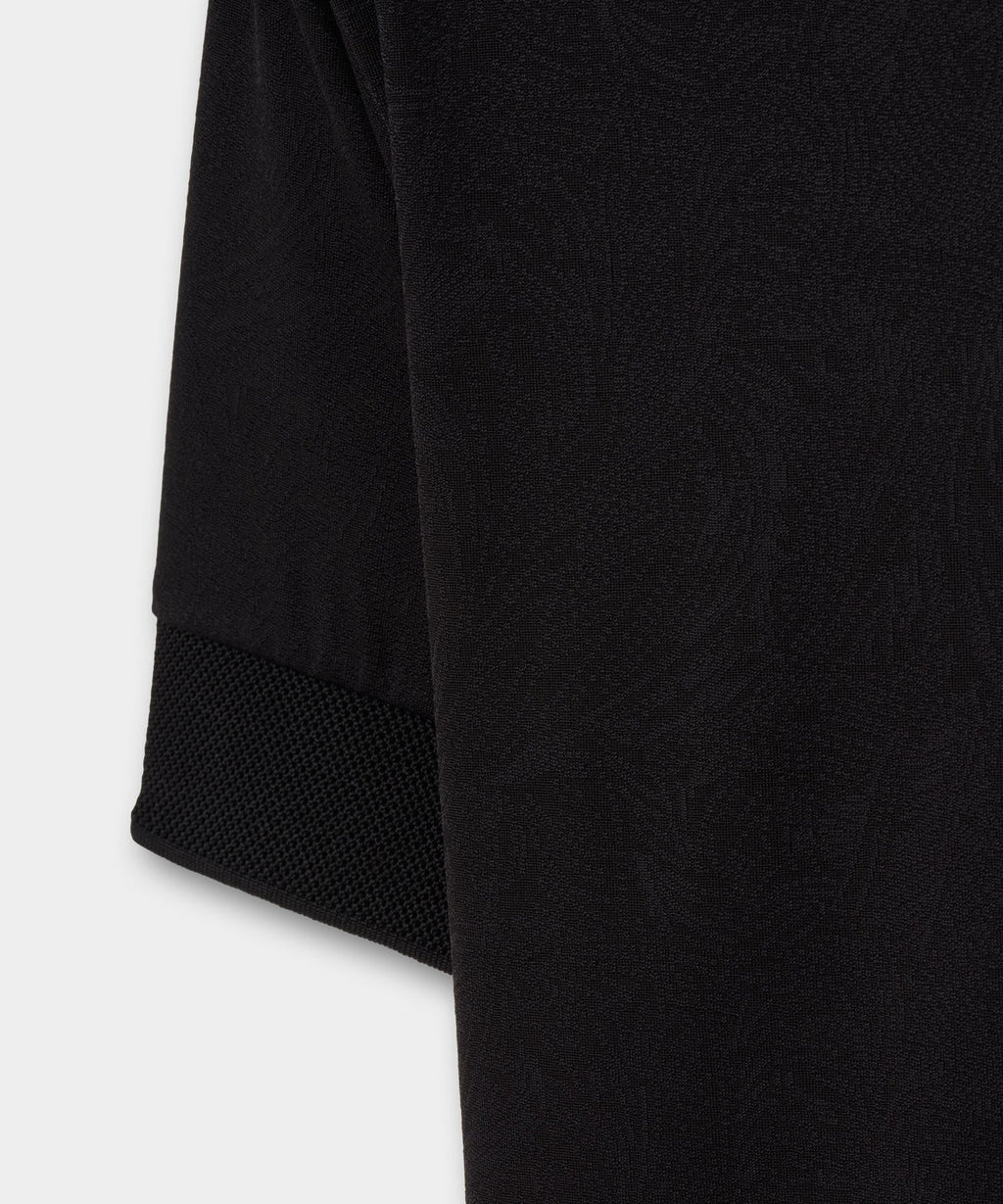 Macade Women's Lace Paisley Zip Shirt - Black