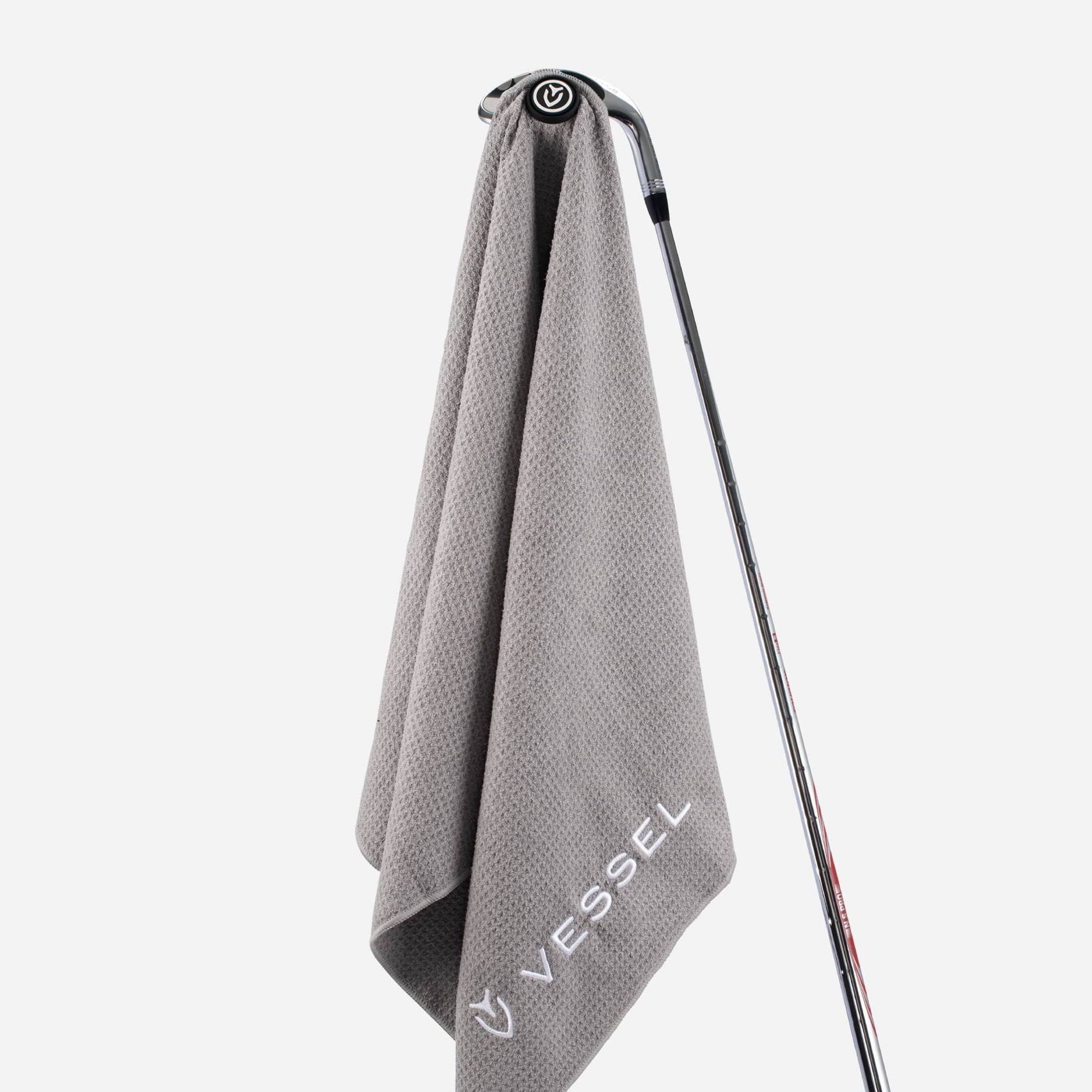 VESSEL Magnetic Golf Towel | 20" x 40" in Grey