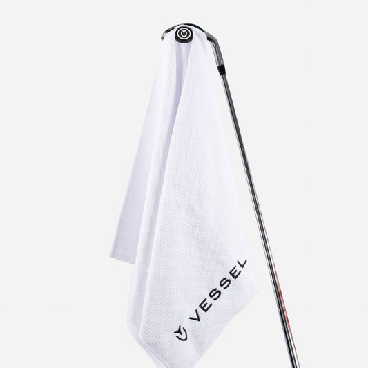 Magnetic Golf Towel | 20" x 40" in White